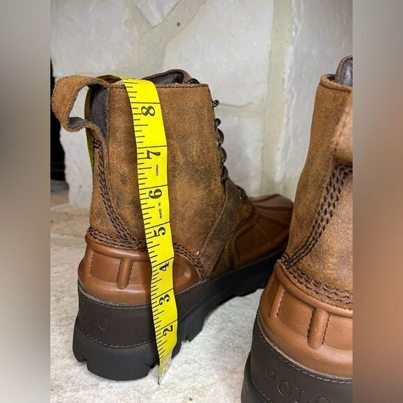Polo Ralph Lauren Oslo High Waterproof Leather-Suede Boot 9.5 - Picture 8 of 10